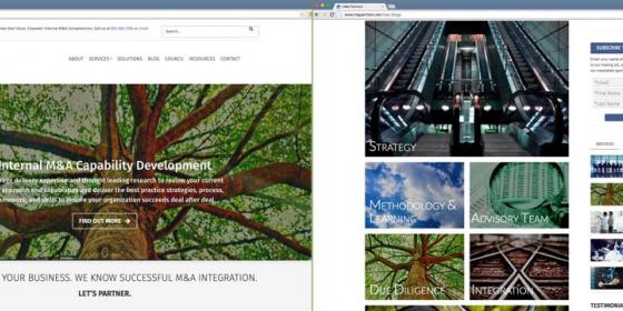 M&A Partners website screenshot