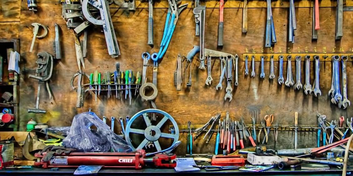 Tools on workbench